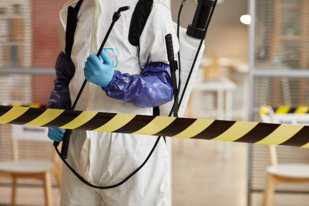 Professional Infectious Disease Decontamination technician working in Shirley, NY